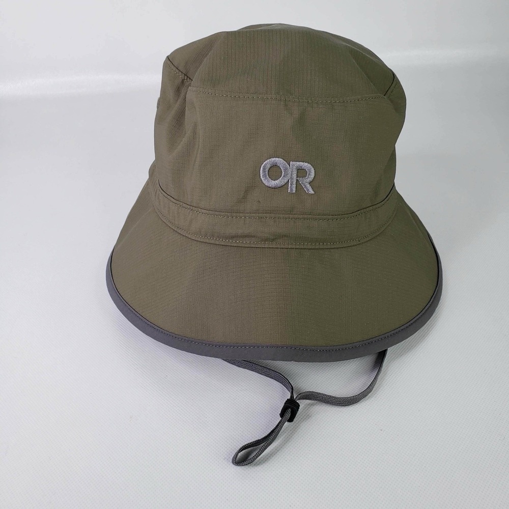 Outdoor Research Sun Bucket Fatigue Hat Size XL UPF 50+ Green Beige Green New